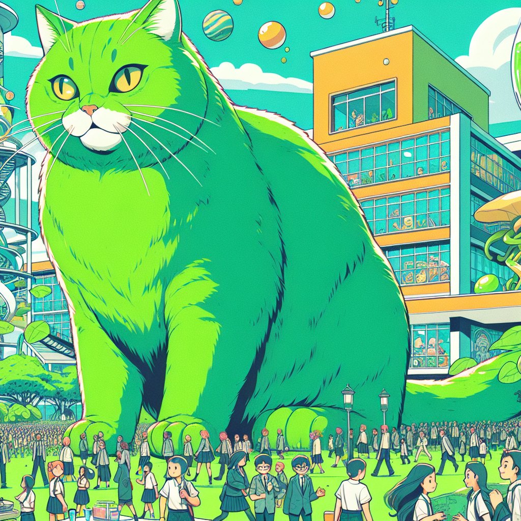 デッカデッカみどり猫