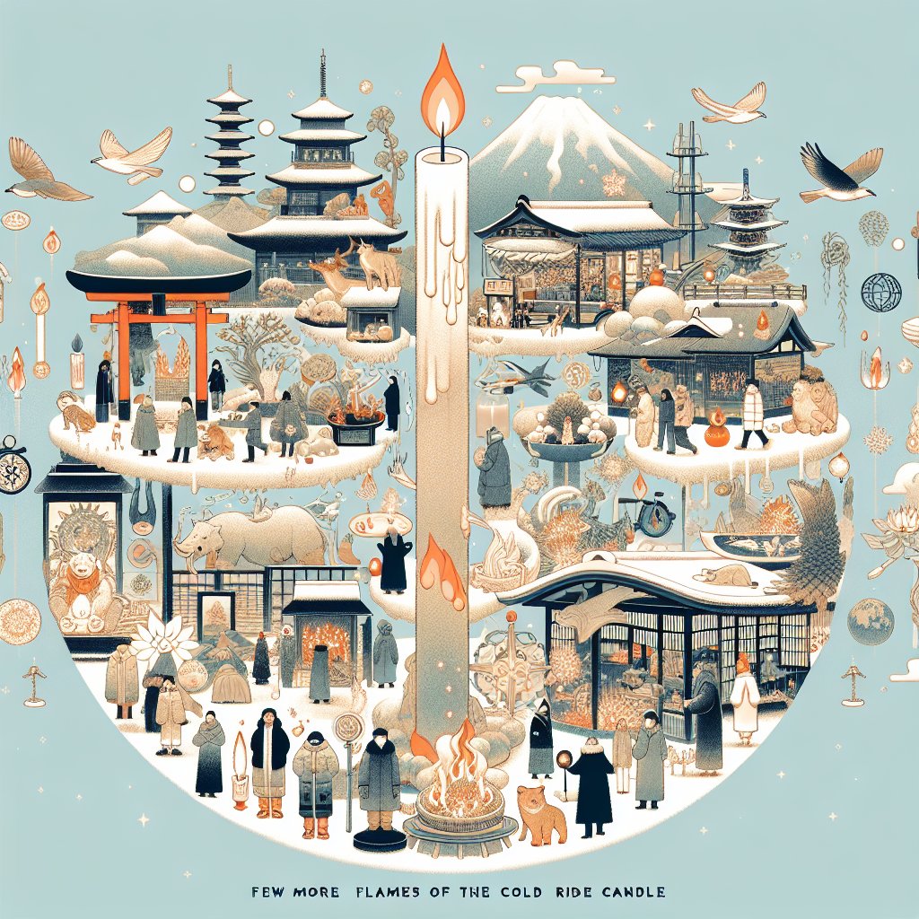 寒乗の  蝋燭の火や  あと少し