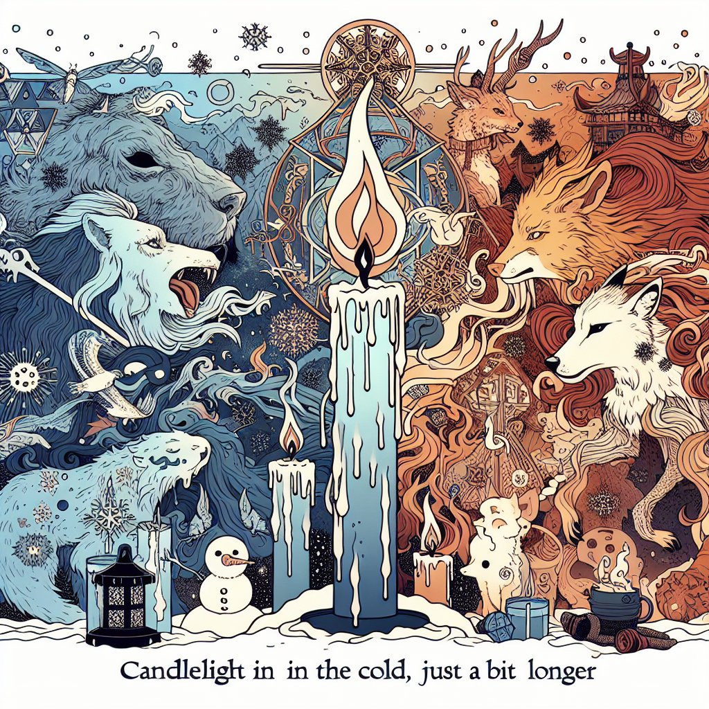 寒乗の  蝋燭の火や  あと少し