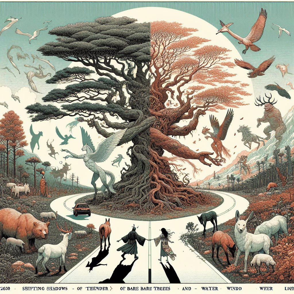 裸木の　移ろう影や　手を繋ぐ