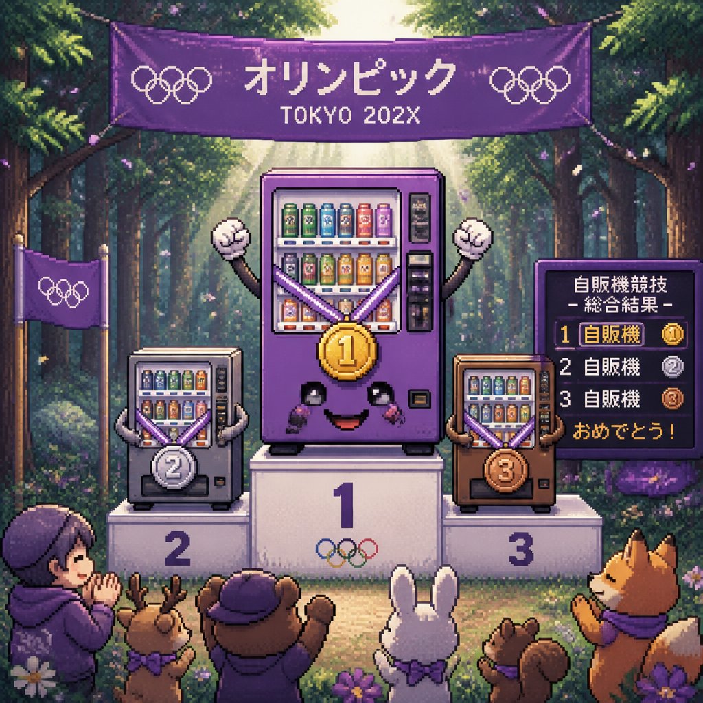 自販機がオリンピックで金メダルをとった