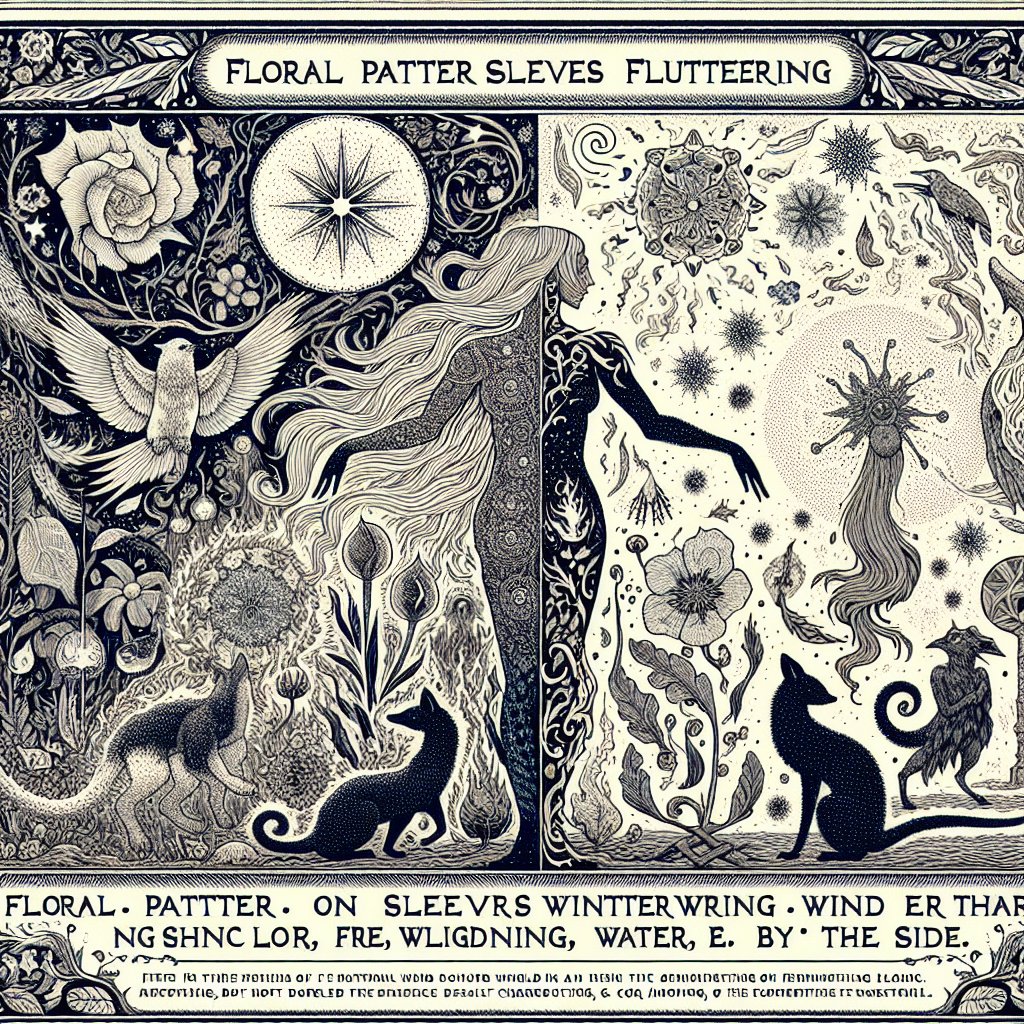 花柄の　袖にゆらゆら　冬隣(となり)