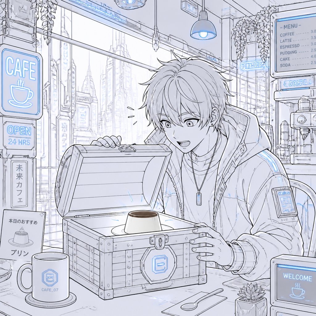 宝箱を開けたらプリンが残ってた