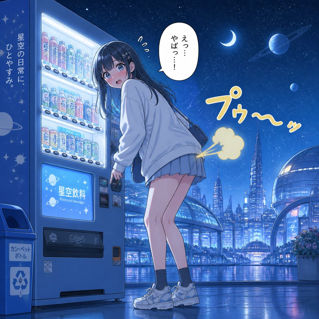 自販機でおならが出た