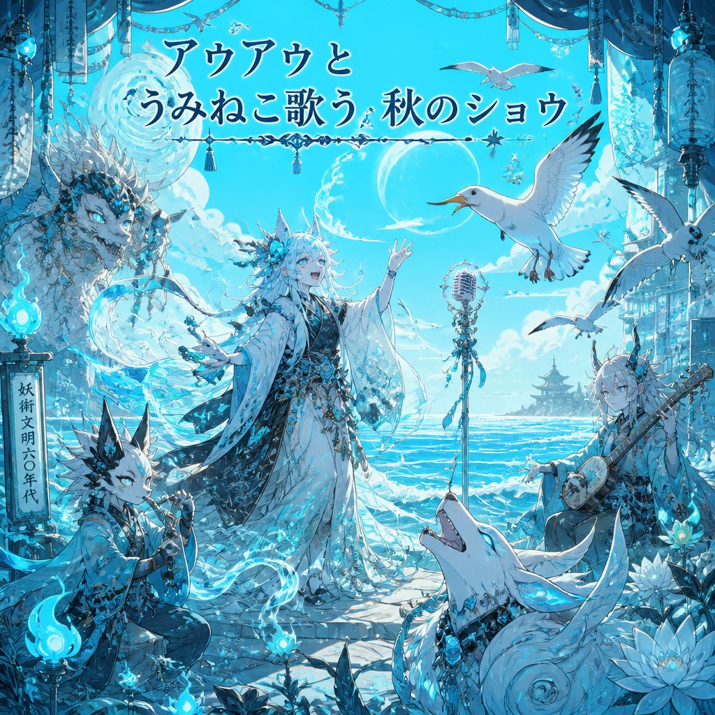 アウアウと　うみねこ歌う　秋のショウ