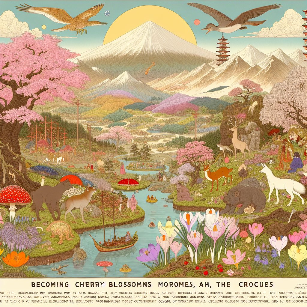 葉桜に　なりにけるかな　クロッカス