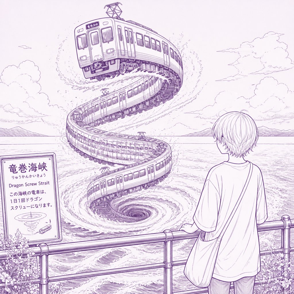 電車が実はドラゴンスクリューだった