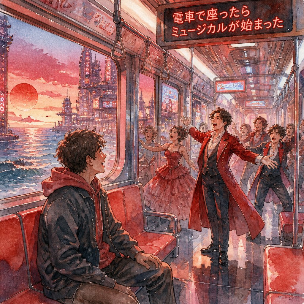 電車で座ったらミュージカルが始まった